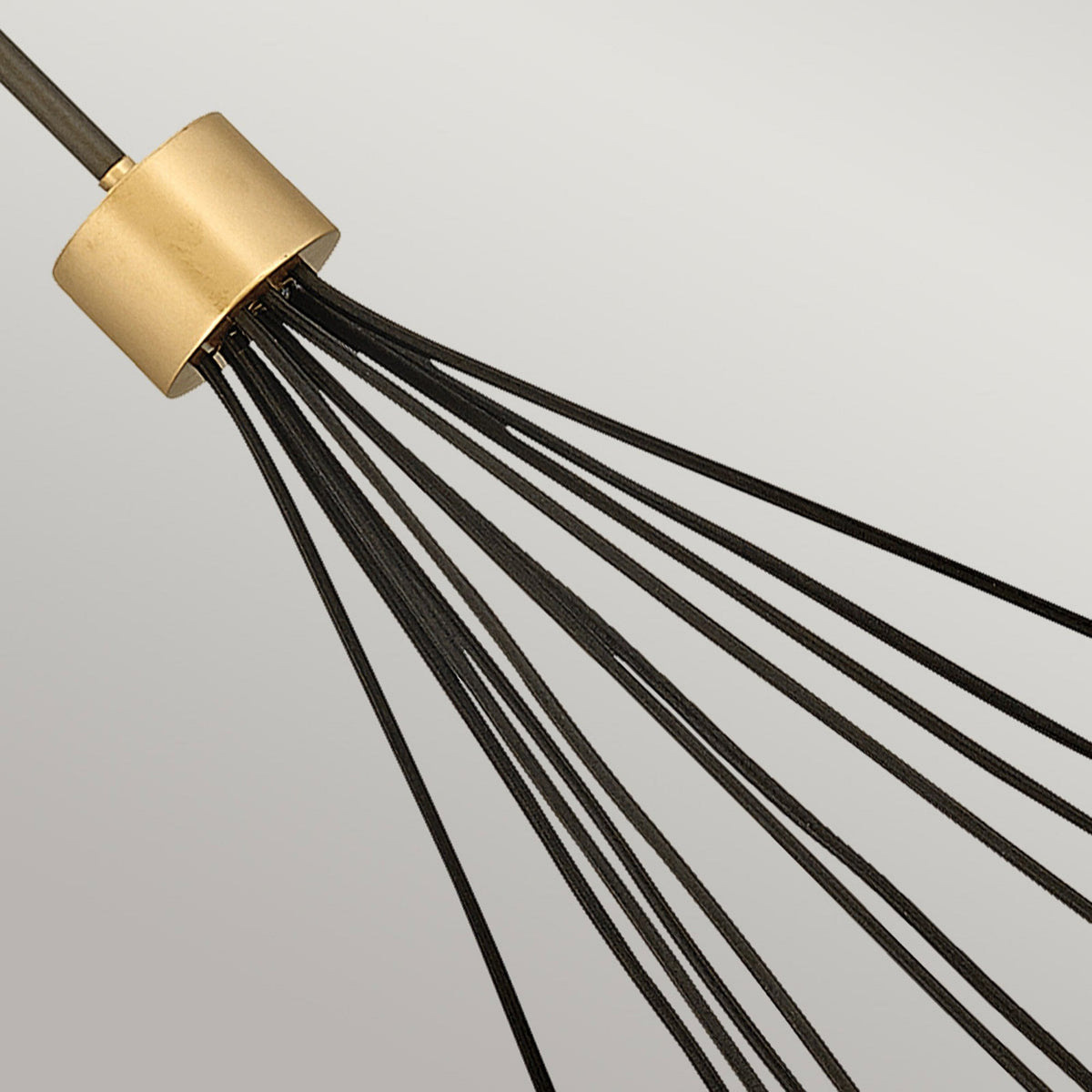 Astrid Eleven Light Cluster Pendant in Matt Bronze and Deluxe Gold