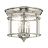 Gentry Flush Mount Light in Polished Nickel