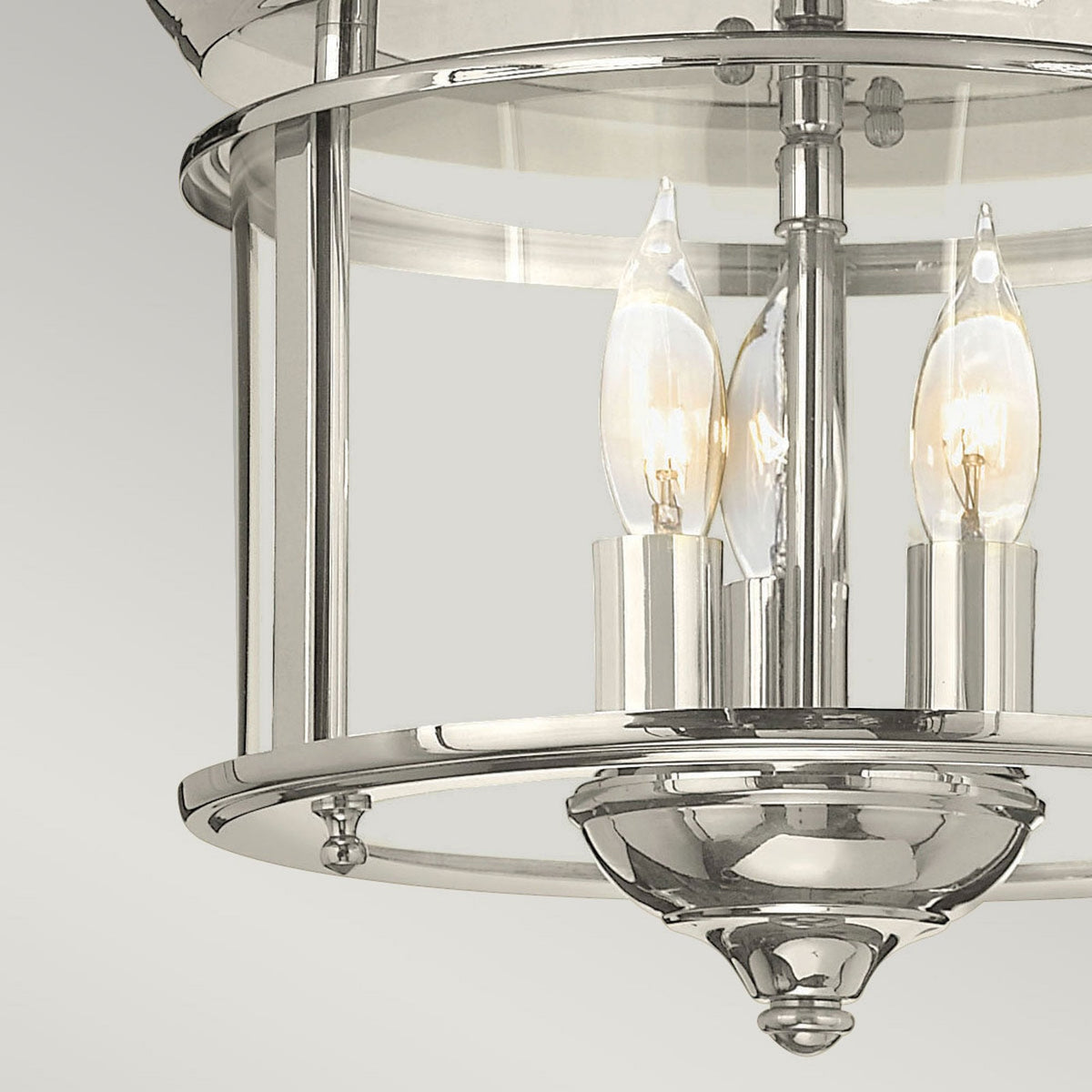 Gentry Flush Mount Light in Polished Nickel