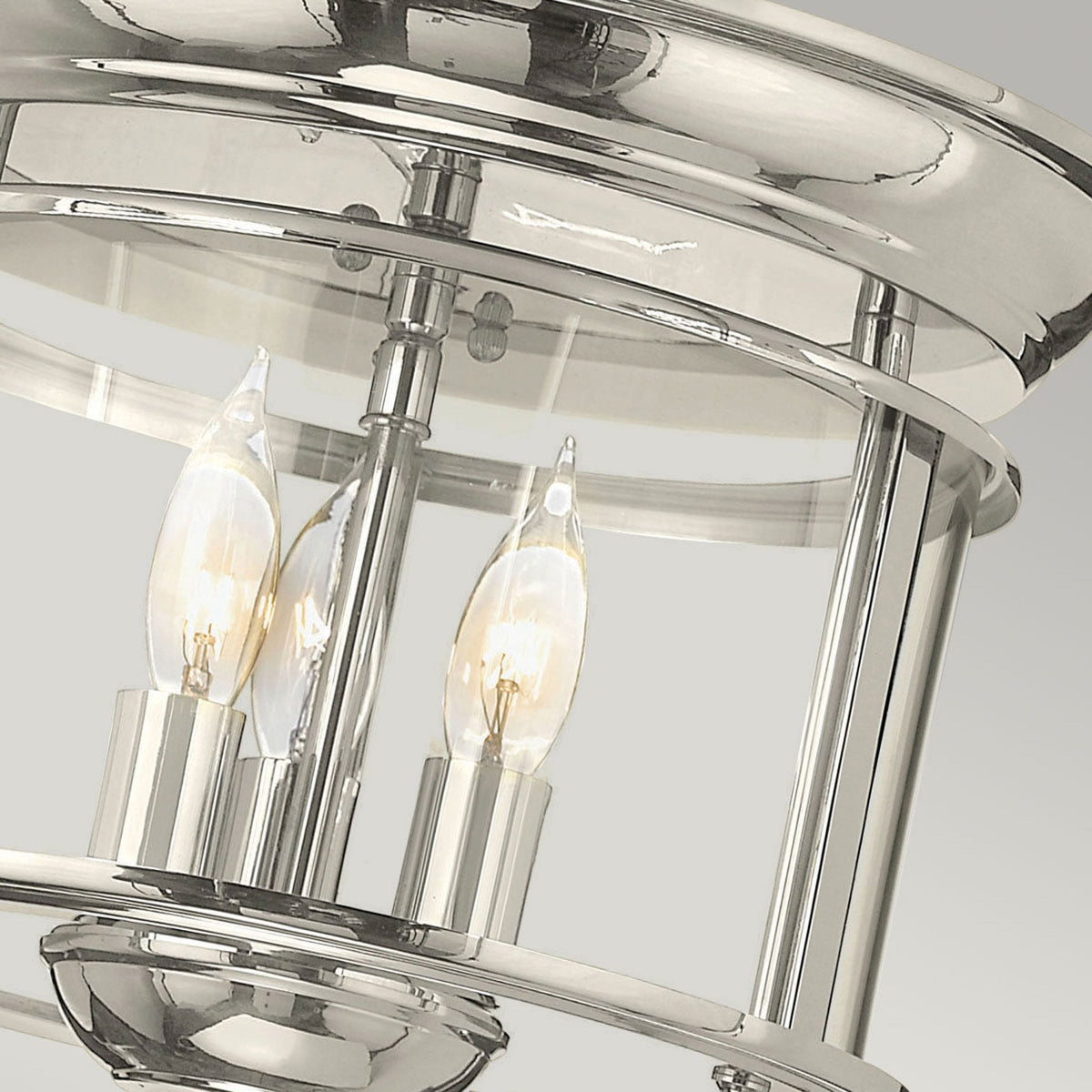 Gentry Flush Mount Light in Polished Nickel
