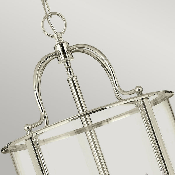 Gentry Six Light Large Pendant in Polished Nickel
