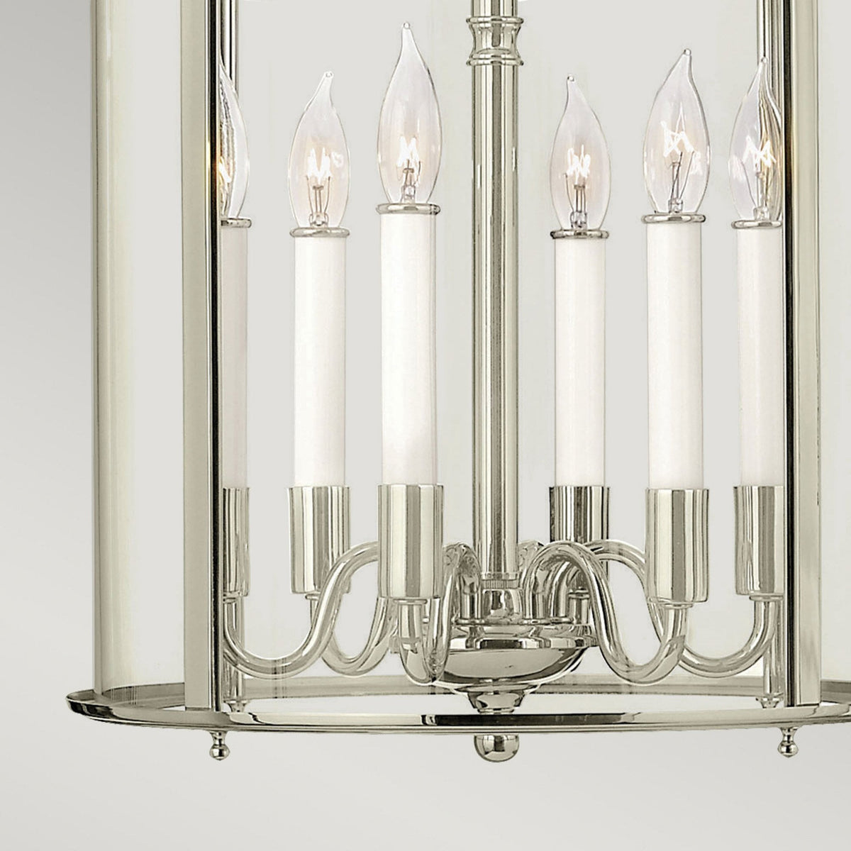 Gentry Six Light Large Pendant in Polished Nickel