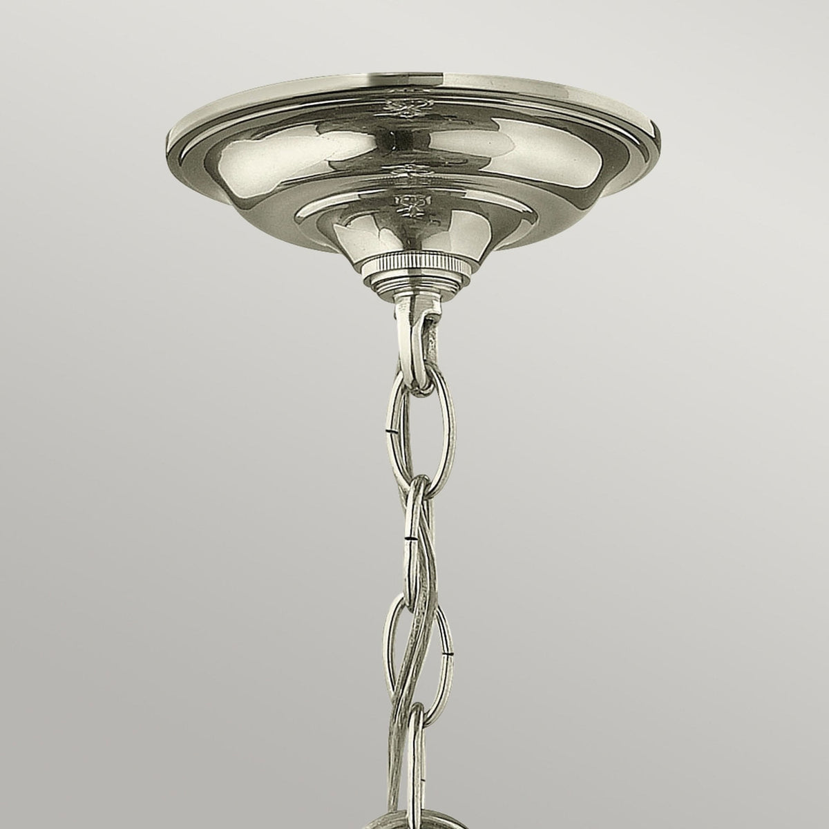 Gentry Three Light Small Pendant in Polished Nickel