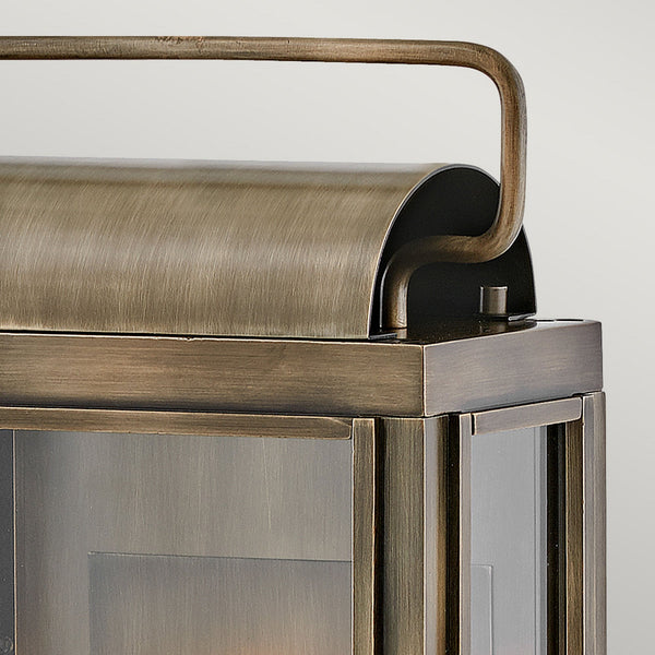 Sag Harbor IP44 Exterior Medium Wall Light in Burnished Bronze with Clear Class