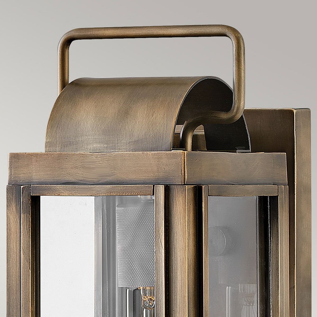 Sag Harbor IP44 Exterior Small Wall Light in Burnished Bronze with Clear Class