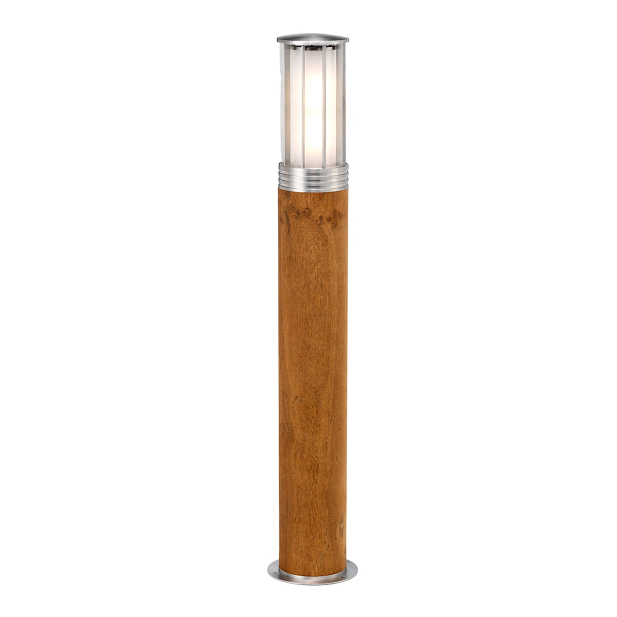 Hornsea Coastal IP55 Bollard Light in Teak and Marine Grade 316 Stainless Steel