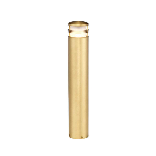 New Brighton Coastal IP55 Solid Brass Bollard Light in Brushed Brass Finish