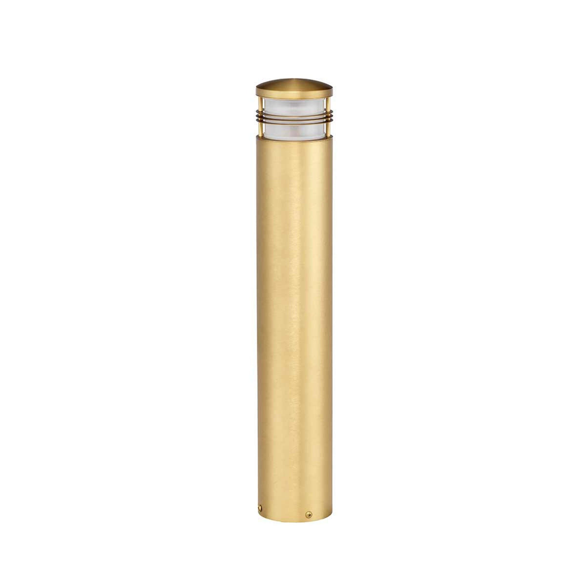 New Brighton Coastal IP55 Solid Brass Bollard Light in Brushed Brass Finish