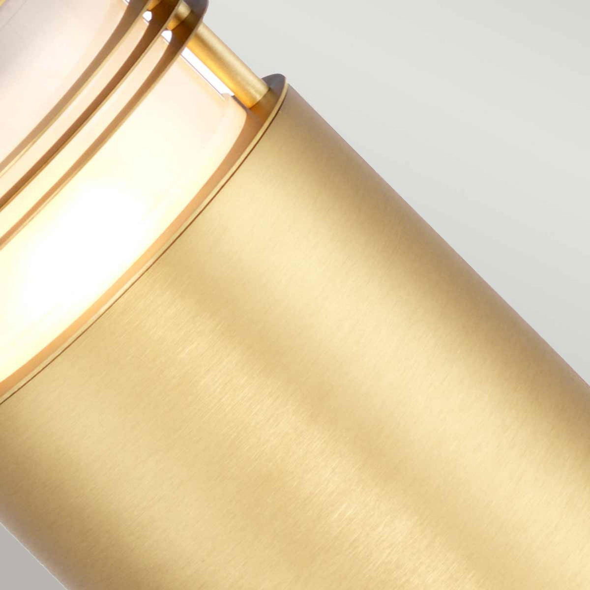 New Brighton Coastal IP55 Solid Brass Bollard Light in Brushed Brass Finish