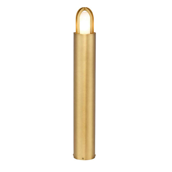 Paignton Coastal IP55 Solid Brass Bollard Light in Brushed Brass Finish
