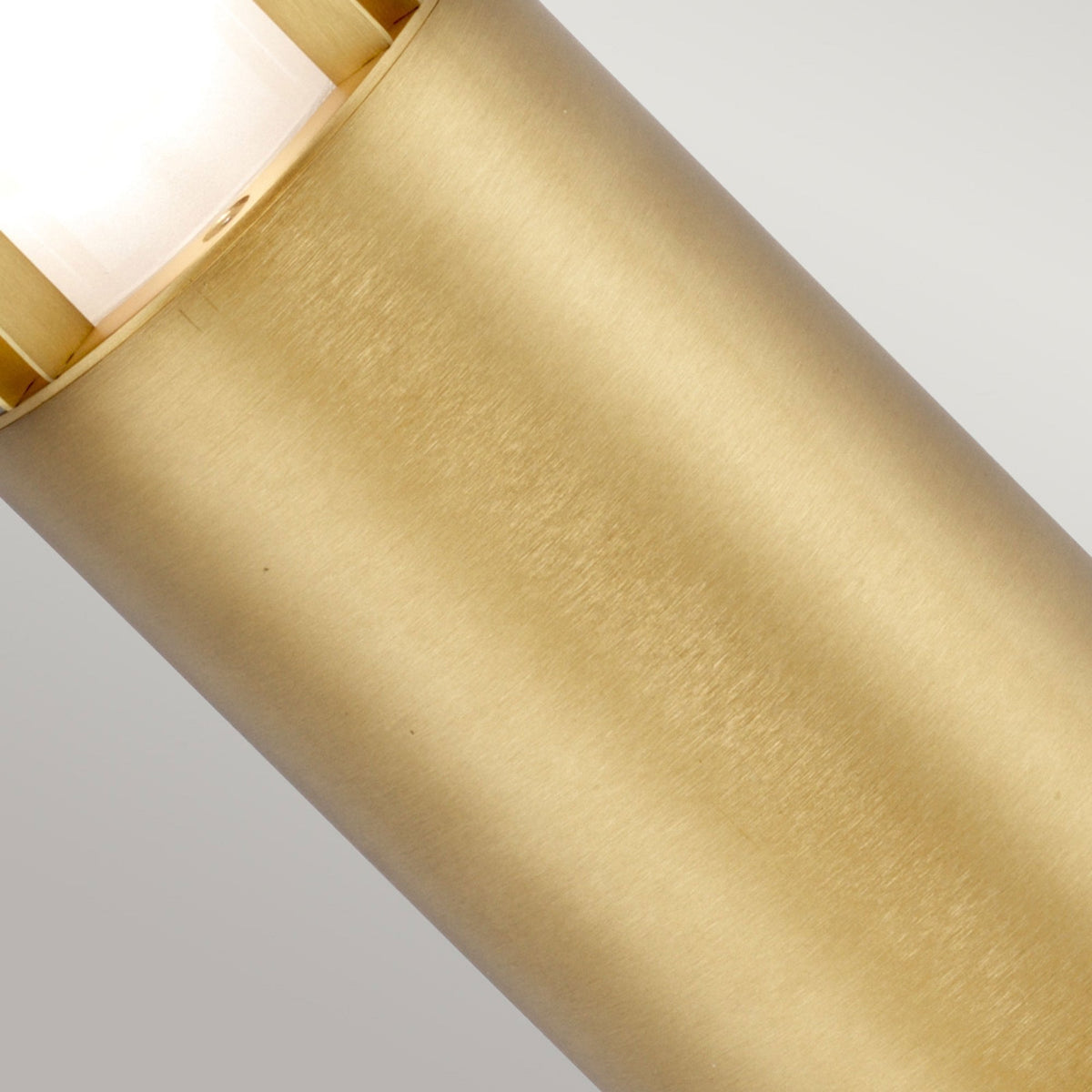Paignton Coastal IP55 Solid Brass Mini Bollard Light in Brushed Brass Finish