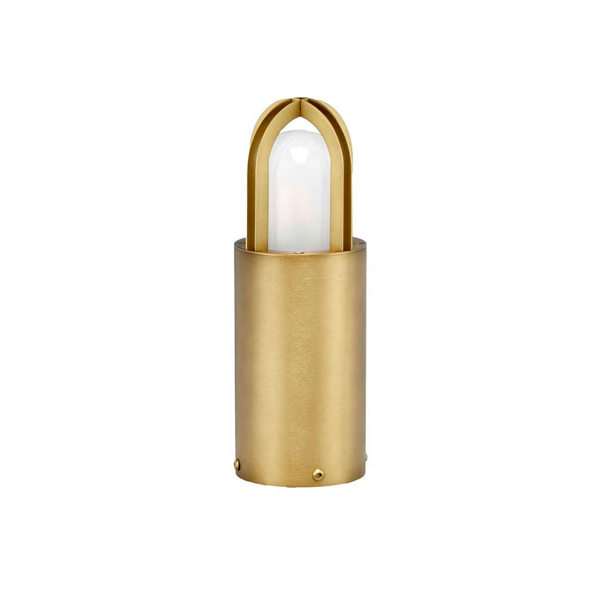 Paignton Coastal IP55 Solid Brass Mini Bollard Light in Brushed Brass Finish