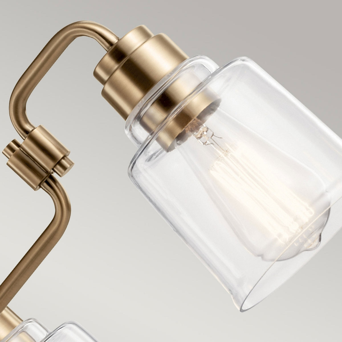 Aivian Three Arm Dual Mount Chandelier or Semi Flush Light in Weathered Brass