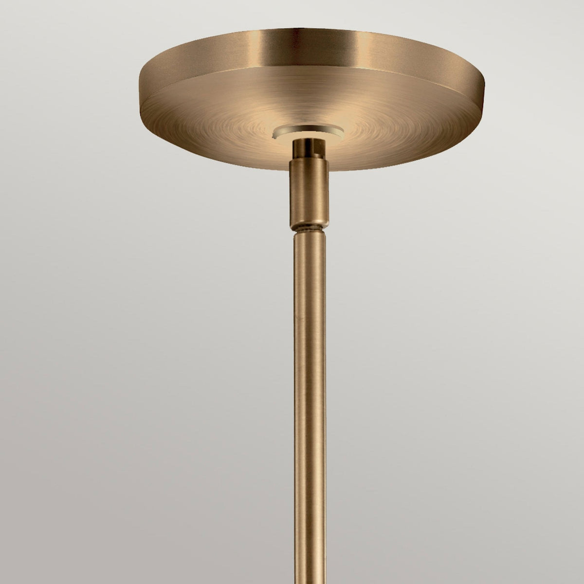 Aivian Three Arm Dual Mount Chandelier or Semi Flush Light in Weathered Brass