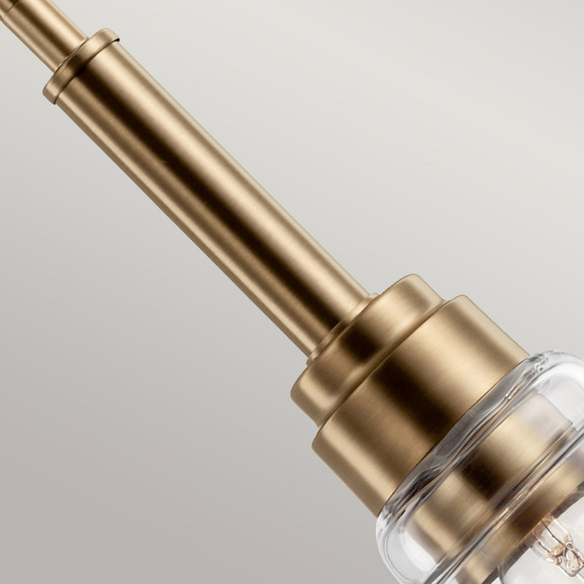 Aivian Single Drop Dual Mount Pendant or Semi Flush Light in Weathered Brass