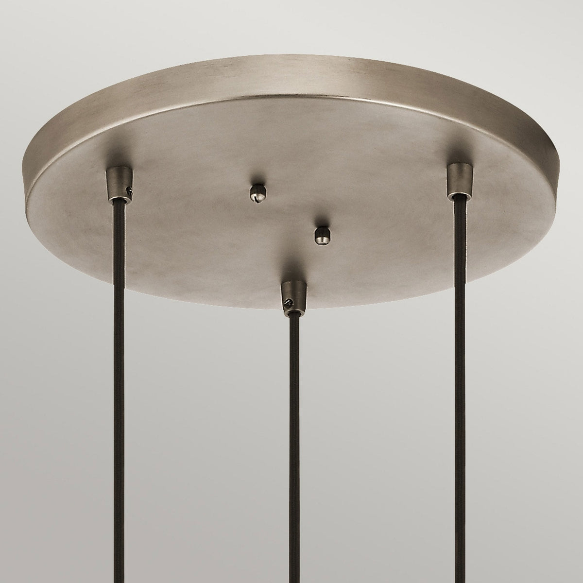 Asher II Triple Drop Cluster Pendant in Antique Pewter