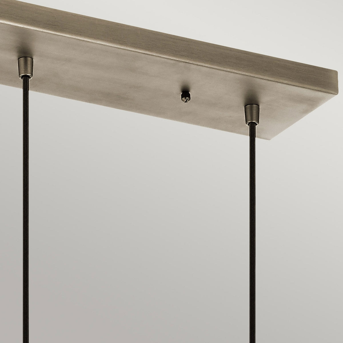 Asher II Triple Drop Linear Pendant in Antique Pewter