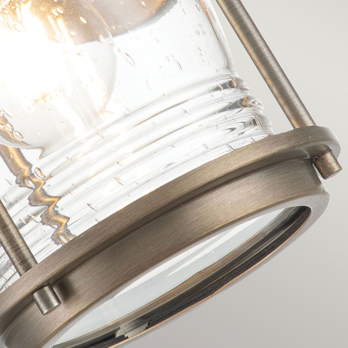 Ashland Bay Small Outdoor Wall Lantern in Burnished Bronze