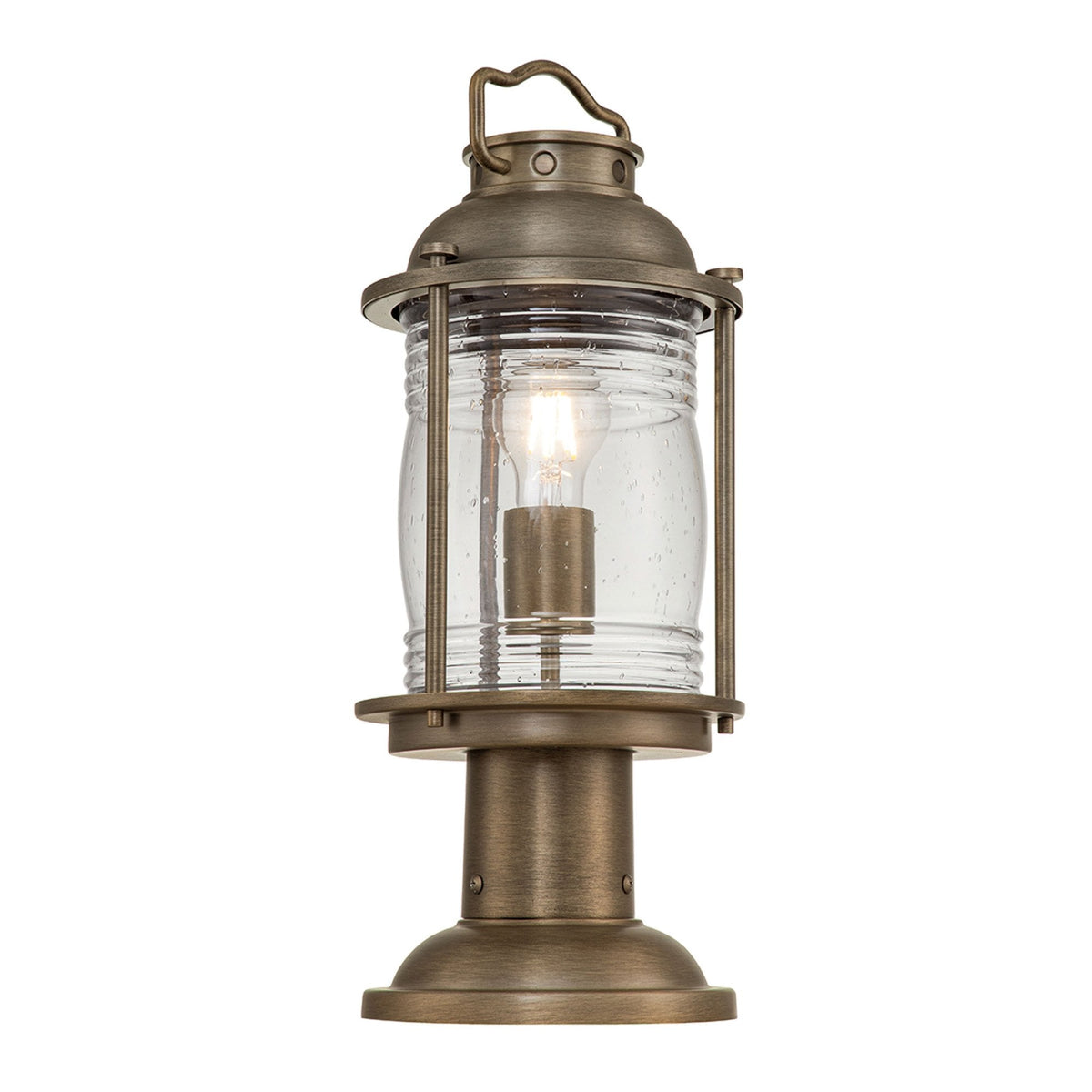 Ashland Bay Pedestal Lantern in Burnished Bronze