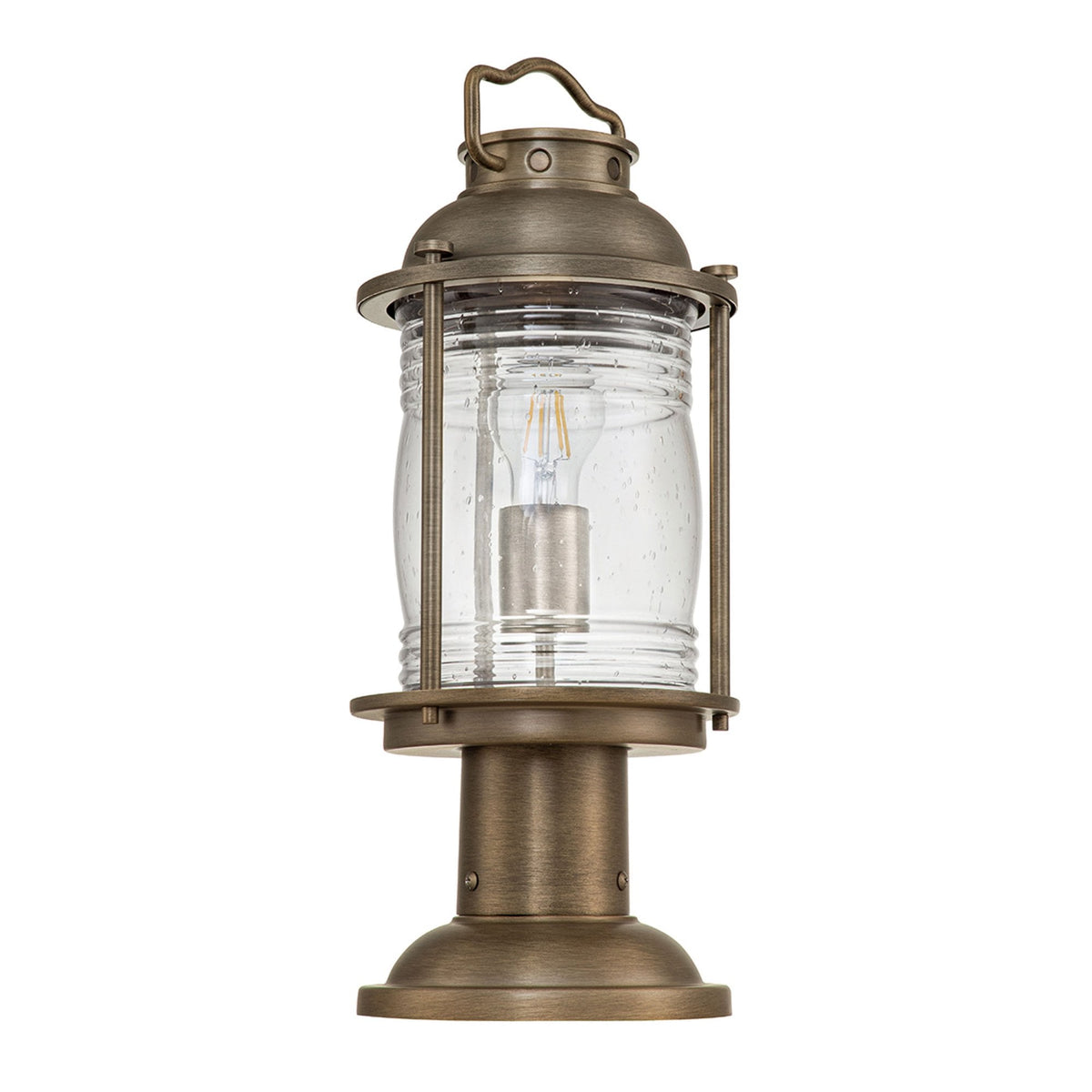 Ashland Bay Pedestal Lantern in Burnished Bronze
