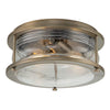 Ashland Bay Outdoor Flush Ceiling Light in Burnished Bronze