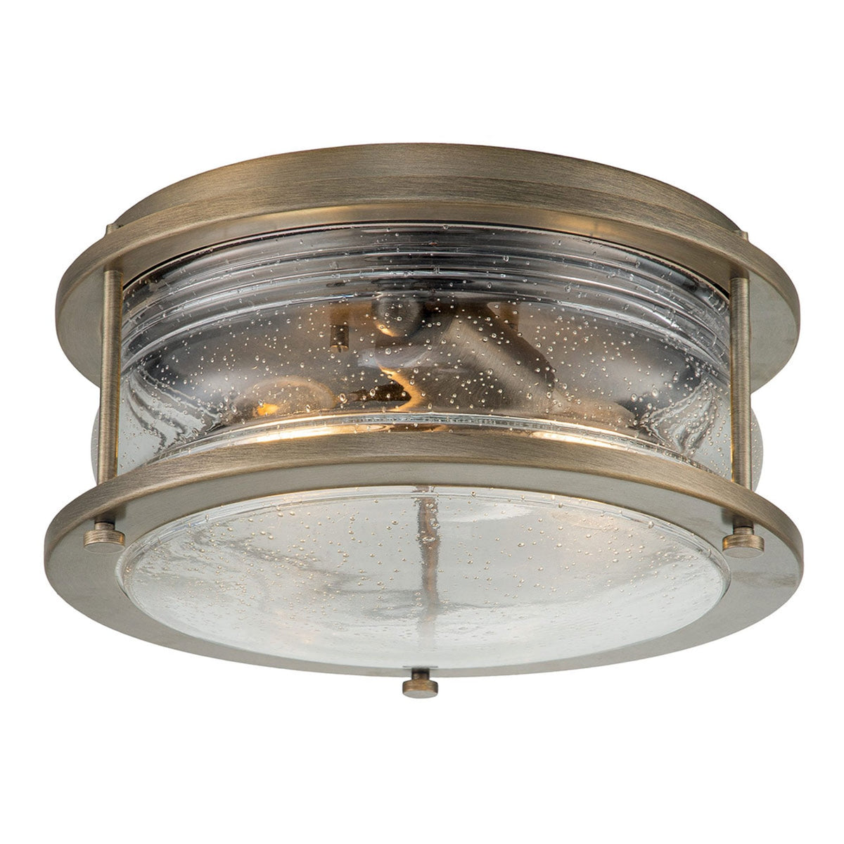 Ashland Bay Outdoor Flush Ceiling Light in Burnished Bronze