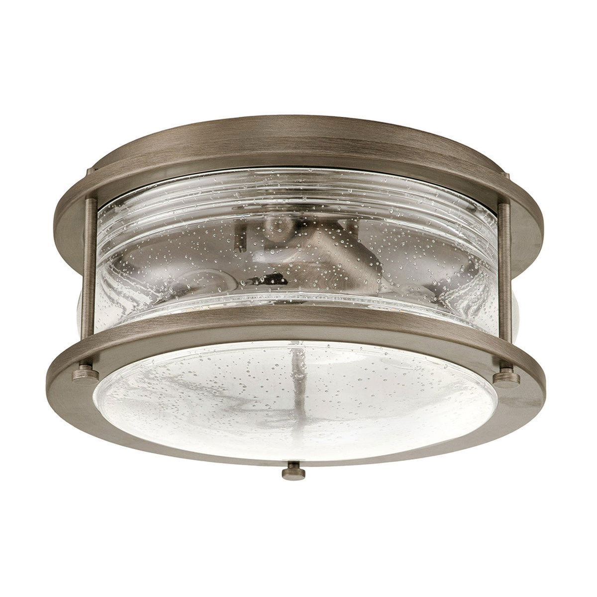Ashland Bay Outdoor Flush Ceiling Light in Burnished Bronze
