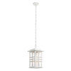 Beacon Square Coastal Pendant Lantern in White