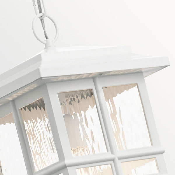 Beacon Square Coastal Pendant Lantern in White