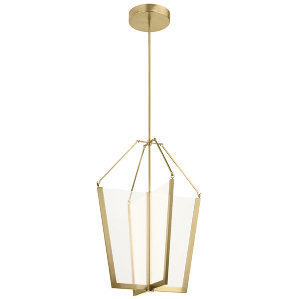 Calters LED Large Foyer Pendant in Champagne Gold