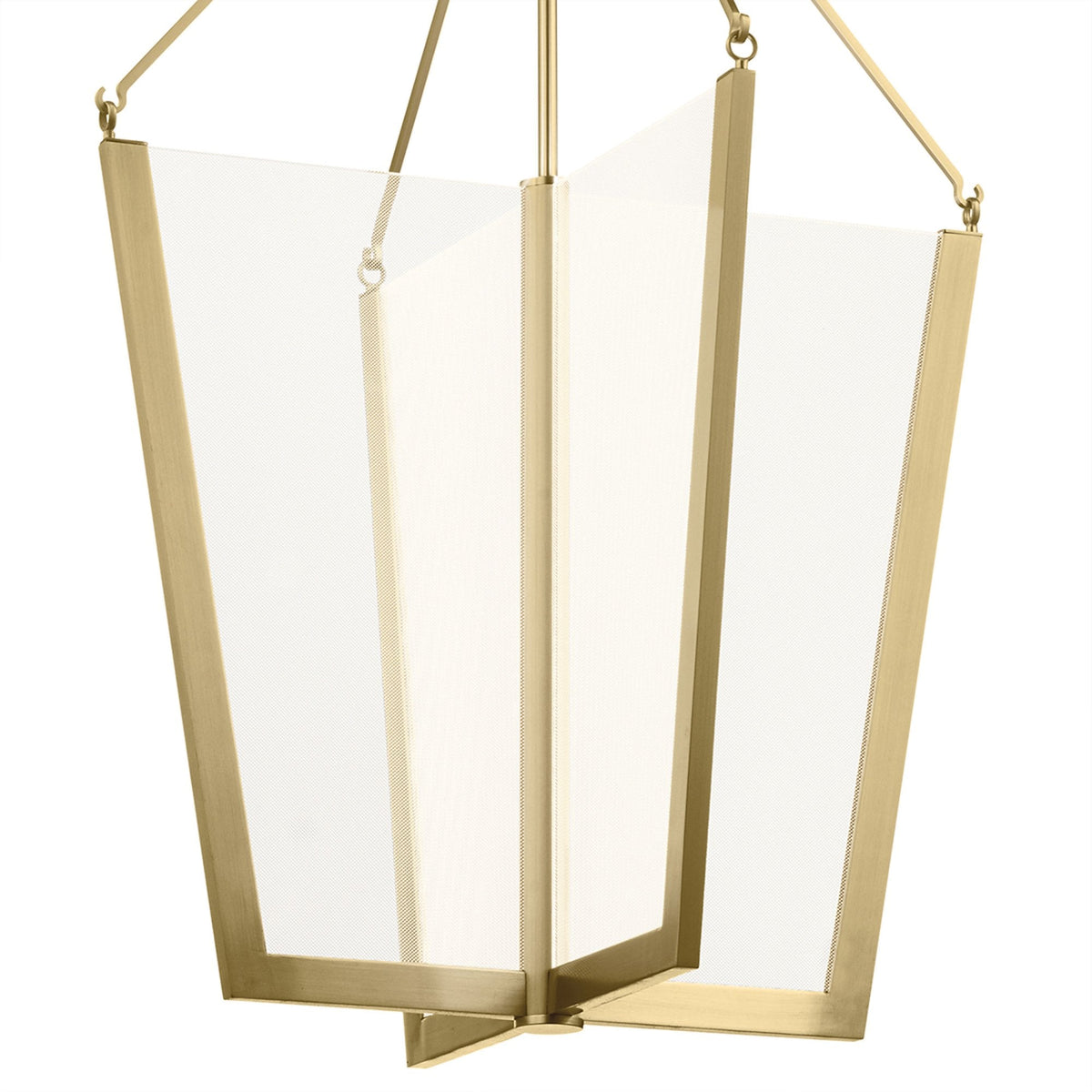 Calters LED Large Foyer Pendant in Champagne Gold