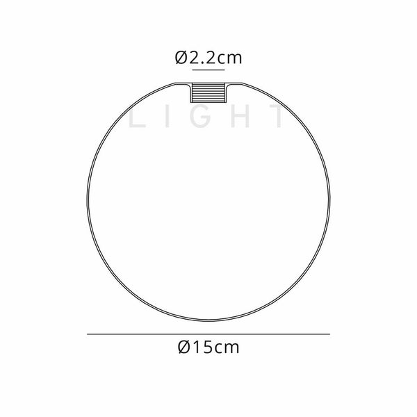 Replcament 150mm Opal Glass Shade For Lumiere Shute Range