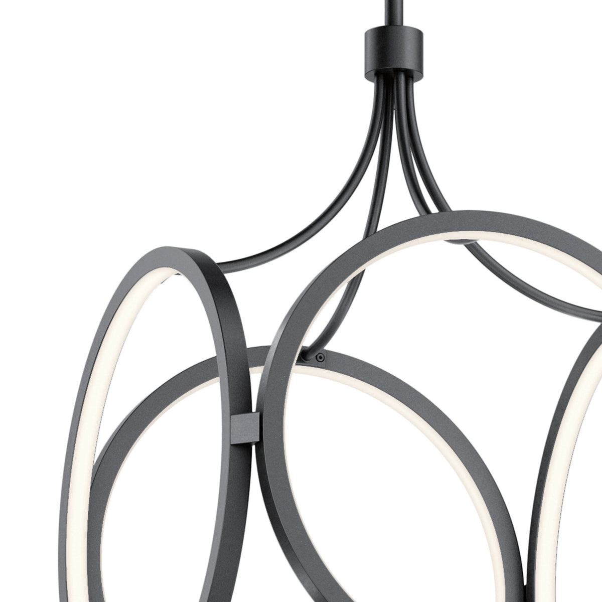Ciri LED Dimmable Cage Pendant in Matte Black