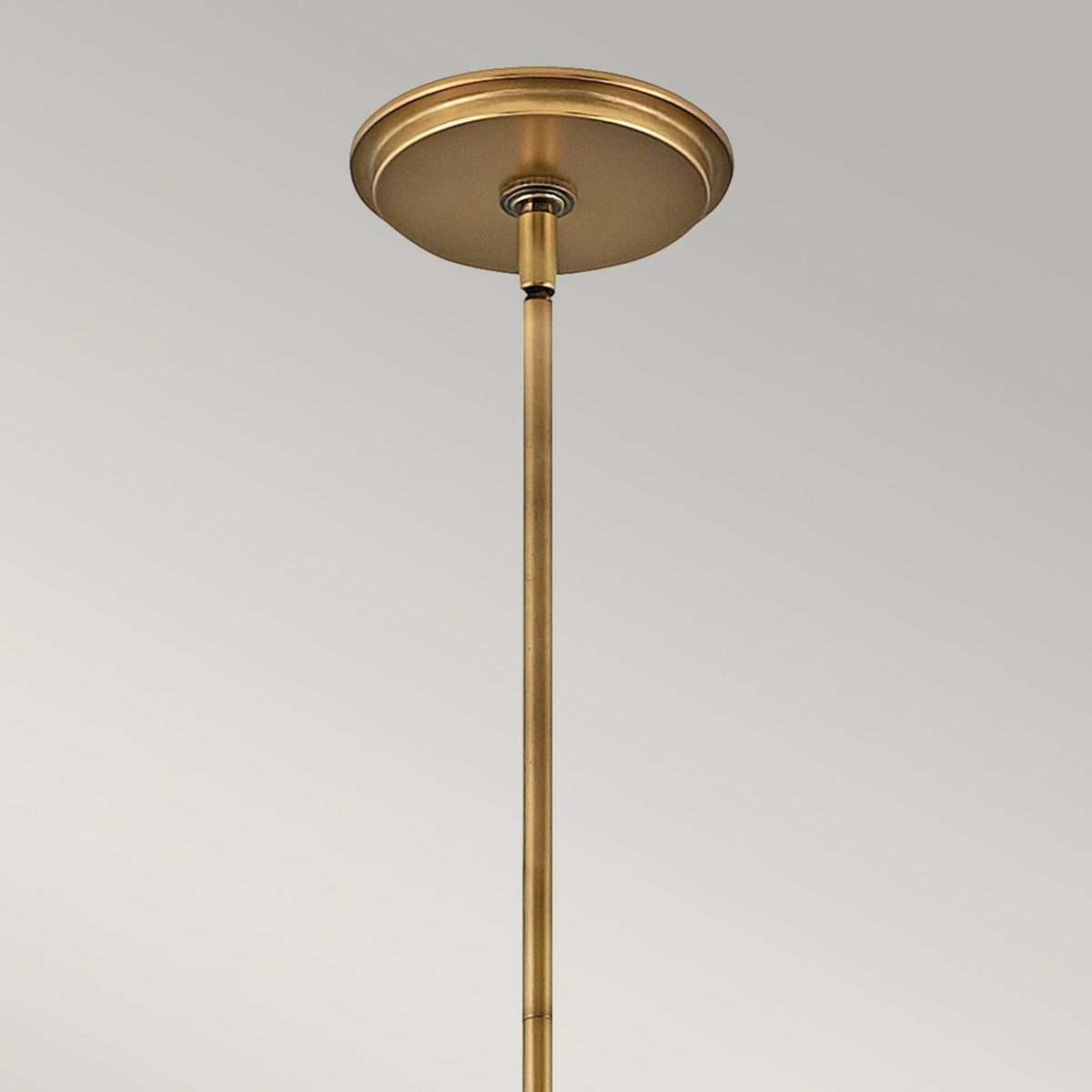 Echelon Four Lamp Multi-Tier Pendant in Heritage Brass and Faux Alabaster