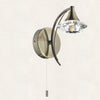 Luther Single Wall Light in Antique Brass
