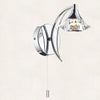 Luther Single Wall Light in Polished Chrome