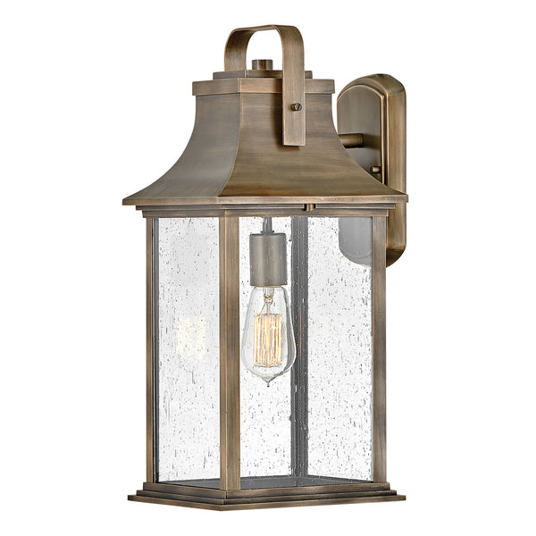 Grant IP44 Large Wall Lantern in Burnished Bronze