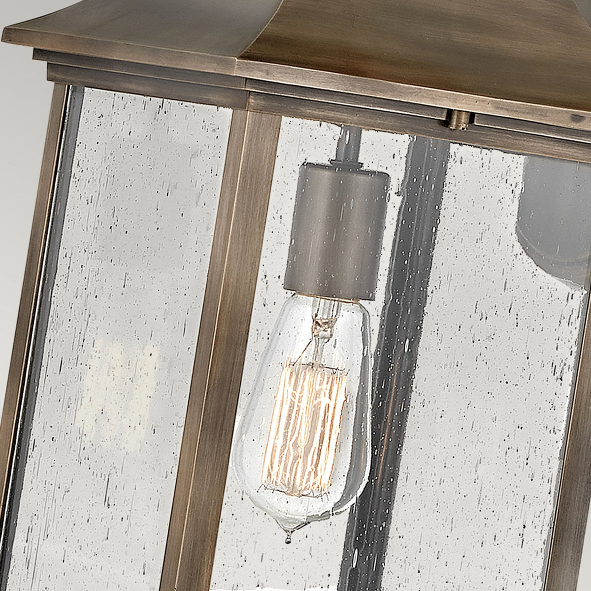 Grant IP44 Large Wall Lantern in Burnished Bronze