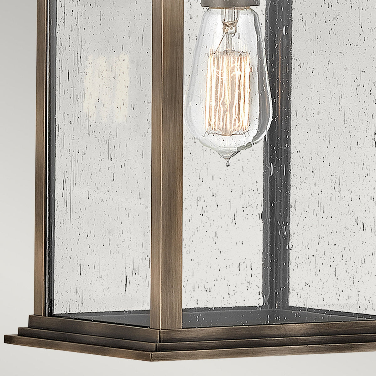 Grant IP44 Large Wall Lantern in Burnished Bronze
