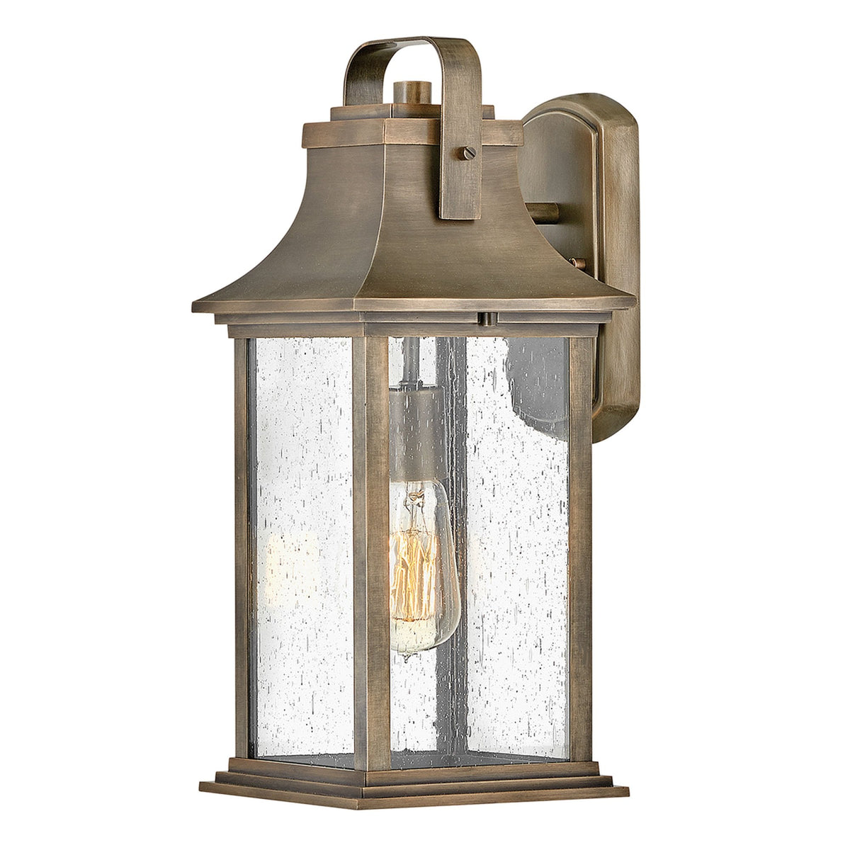 Grant IP44 Medium Wall Lantern in Burnished Bronze