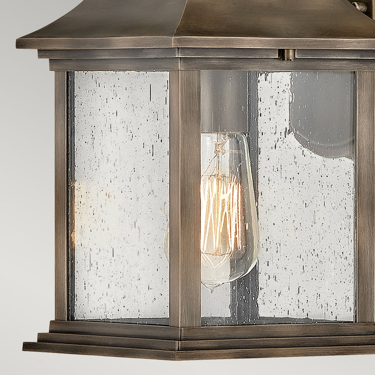 Grant IP44 Small Wall Lantern in Burnished Bronze