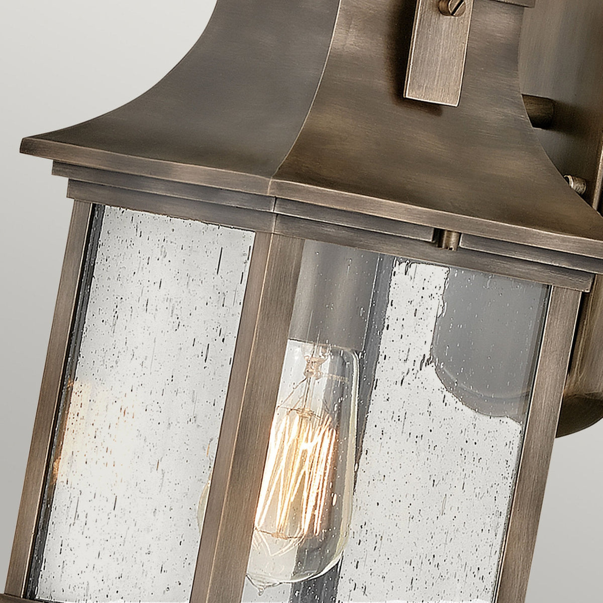 Grant IP44 Small Wall Lantern in Burnished Bronze