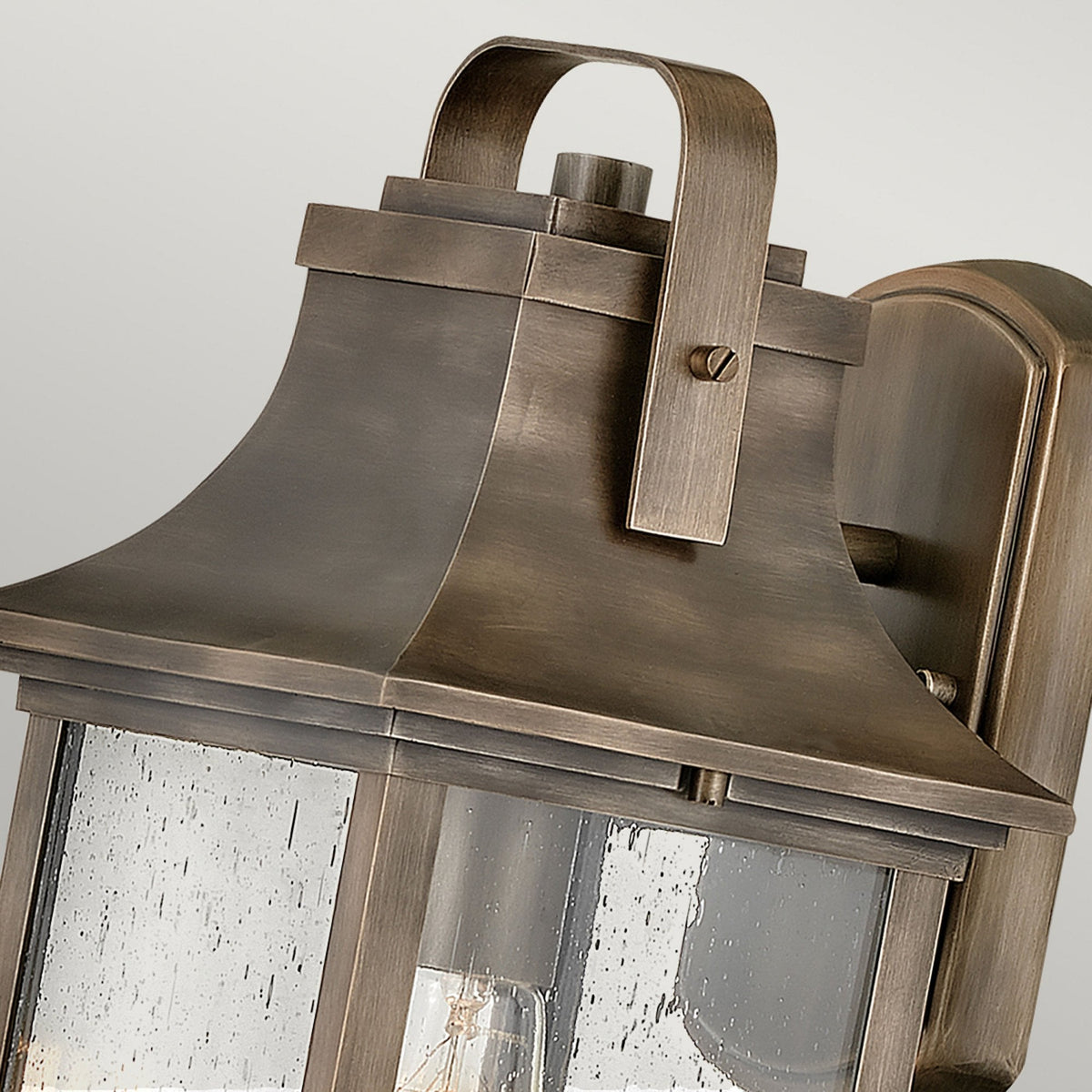 Grant IP44 Small Wall Lantern in Burnished Bronze