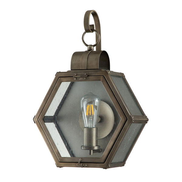 Heath IP44 Medium Wall Lantern in Burnished Bronze