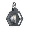 Heath IP44 Medium Wall Lantern in Mottled Black