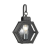 Heath IP44 Small Wall Lantern in Mottled Black