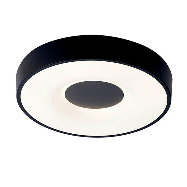 Coin Remote Control 56W LED Round Ceiling Light In Black