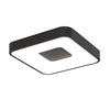 Coin Remote Control 56W LED Square Ceiling Light In Black
