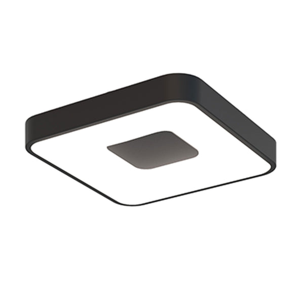 Coin Remote Control 56W LED Square Ceiling Light In Black