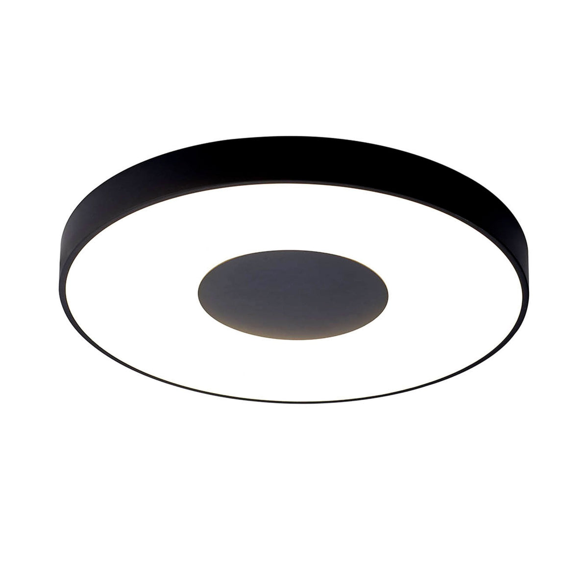 Coin Remote Control 80W LED Round Ceiling Light In Black